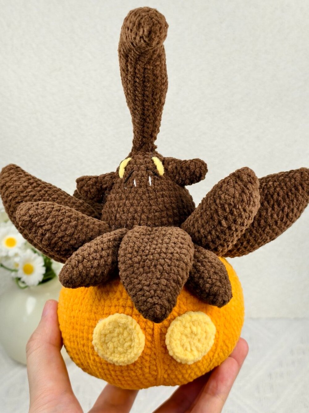 Handmade Amigurumi Crochet Pokémon Pumpkaboo Plushie